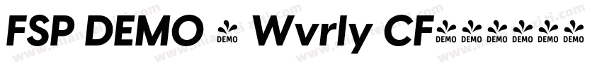 FSP DEMO - Wvrly CF字体转换